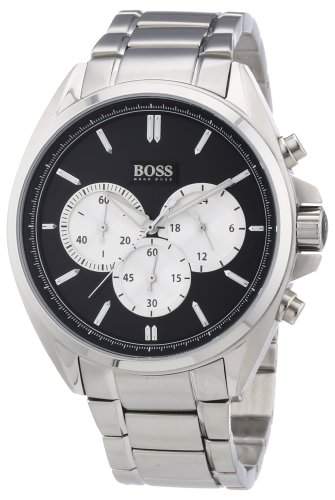 Hugo Boss Herren-Armbanduhr XL Chronograph Quarz Edelstahl 1512883