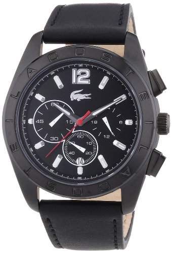 Lacoste Herren-Armbanduhr XL Analog Quarz Leder 2010609