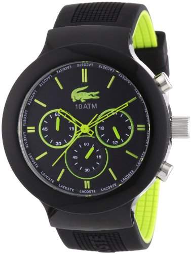 Lacoste Herren-Armbanduhr XL Analog Quarz Silikon 2010650