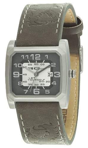 RG512 g 50392-604-Kinder-Armbanduhr Dianna Quarz analog Leder grau, grau