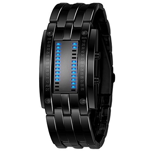 Ritter Style Blue LED Futuristic Super Cool Der erste Ritter Uhr fuer Maenner in der Welt