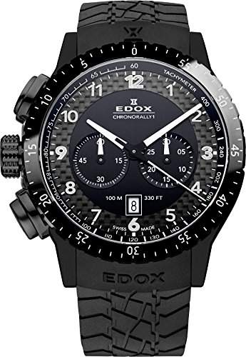 EDOX Unisex-Armbanduhr EDOX RALLY INSTRUMENTS CHRONORALLY 1 Chronograph Quarz Kautschuk 10305 37N NN