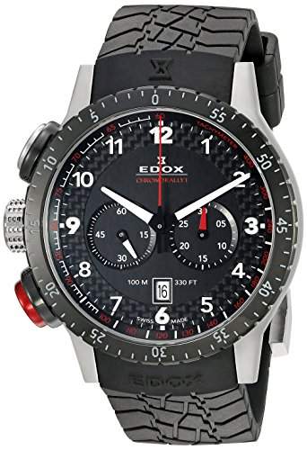 EDOX Unisex-Armbanduhr EDOX RALLY INSTRUMENTS CHRONORALLY 1 Chronograph Quarz Kautschuk 10305 3NR NR