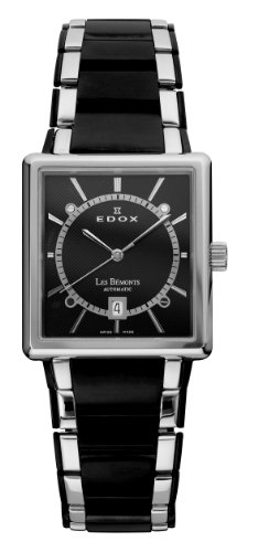 Edox Mens 82005 357N NIN Les Bemonts Rectangular Automatic Watch