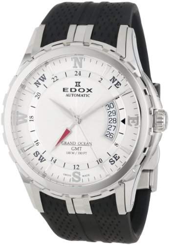 Edox Herren 93004 3 AIN Automatic GMT Grand Ocean Uhr