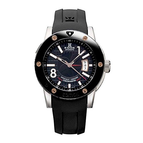 Edox Class 1 Limited Edition Chronometer 45mm Armband Silikon Automatik 80076 TIN NIR