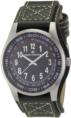Tom Tailor Herren-Armbanduhr XL Analog Leder 5407303