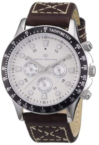 Tom Tailor Herren-Armbanduhr XL Analog Leder 5407402