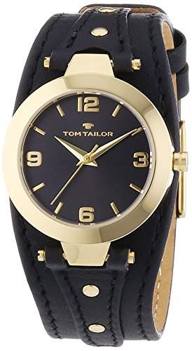 TOM TAILOR Damen-Armbanduhr XS Analog Quarz Leder 5413101