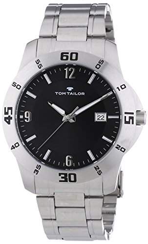 TOM TAILOR Herren-Armbanduhr XL Analog Quarz Edelstahl 5413201
