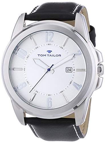 TOM TAILOR Herren-Armbanduhr XL Analog Quarz Leder 5413403