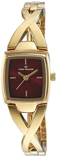 TOM TAILOR Damen-Armbanduhr Analog Quarz Edelstahl beschichtet 5413603
