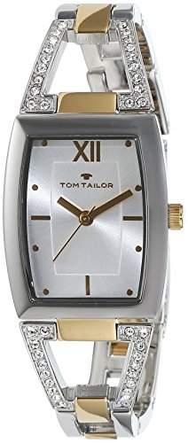TOM TAILOR Watches Damen-Armbanduhr Analog Quarz Edelstahl beschichtet 5414502