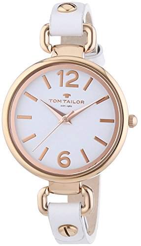 TOM TAILOR Damen-Armbanduhr XS Analog Quarz Leder 5413002