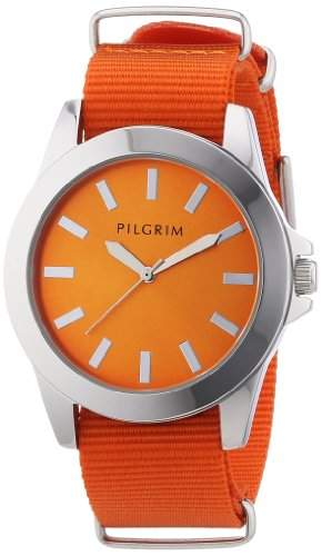 Pilgrim Damen-Armbanduhr Analog Quarz Nylon 701326803