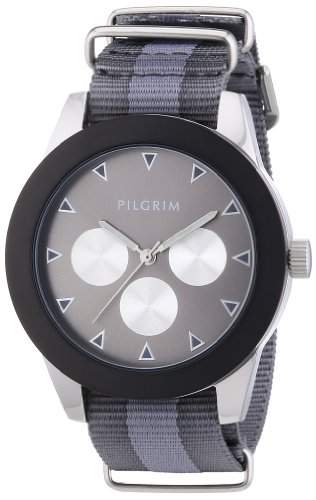 Pilgrim Damen-Armbanduhr Analog Quarz Nylon 701336105
