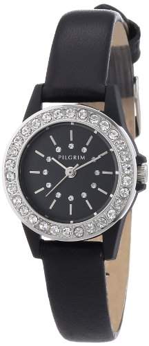 Pilgrim Damen-Armbanduhr XS Analog Quarz Leder 701336107