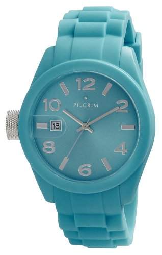 Pilgrim Herren-Armbanduhr XL Analog Quarz Kautschuk 701416208