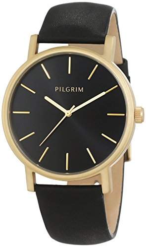 Pilgrim Damen-Armbanduhr Analog Quarz Leder 701522103