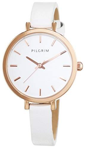 Pilgrim Damen-Armbanduhr Analog Quarz Leder 701524002