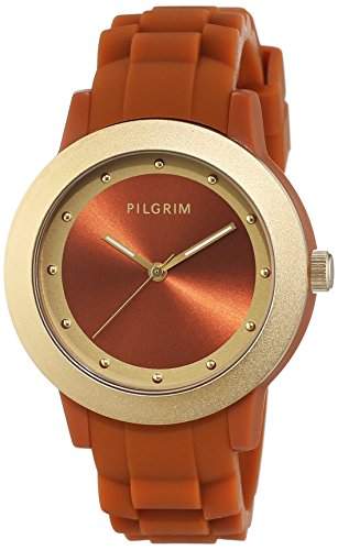 Pilgrim Damen-Armbanduhr Analog Quarz Kautschuk 701532520