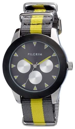 Pilgrim Damen-Armbanduhr Analog Quarz Nylon 701336905