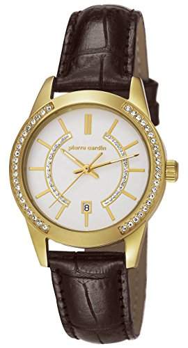 Pierre Cardin Damen-Armbanduhr Troca Femme Analog Quarz Leder PC106582F09