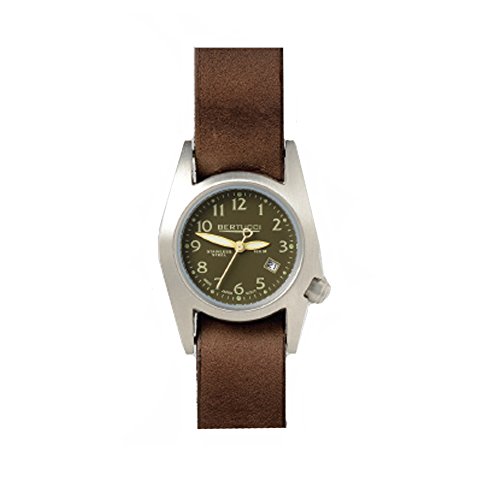 Bertucci 18016 Unisex Edelstahl braun Leder Band Espresso Zifferblatt Smart Watch
