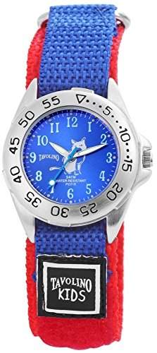 Tavolino Damenuhr mit Textilklettband Blau Armbanduhr Uhr 120923000019