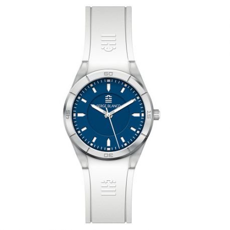 Armbanduhr Serge Blanco Modell All Color Blaue und weisse sb1095 9