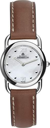 Michel Herbelin Damen-Armbanduhr Equinox Analog Quarz Leder 1746719GO