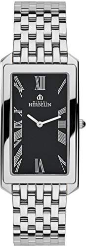 Michel Herbelin Damen-Armbanduhr 1747204B Damen-Armband, Edelstahl, Farbe: silber