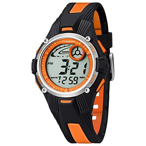 Calypso KinderJugend Armbanduhr Digitaluhr Alarm Orange K55584