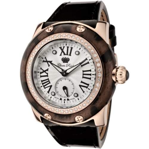 Glam Rock Damen-Armbanduhr XL Analog Leder GR10033D1