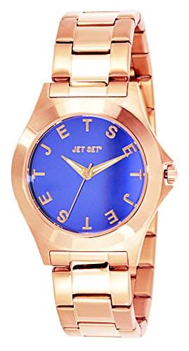 Jet-Set-J5979R 332-Bright Damen-Armbanduhr Alyce Quarz analog Armband Stahl, blau