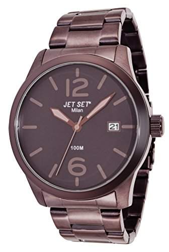 Jet Set Herren-Armbanduhr Milan Analog Quarz Edelstahl J6280BR-762