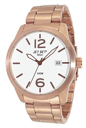 Jet Set Herren-Armbanduhr Milan Analog Quarz Edelstahl J6280R-162