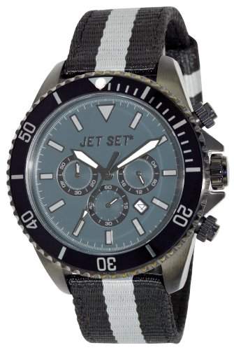Jet Set Herren-Armbanduhr Speedway Chronograph Quarz Textil J2120B-12