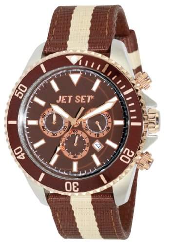 Jet Set Herren-Armbanduhr Speedway Chronograph Quarz Textil J2120R-18