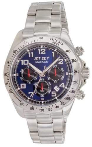 Jet Set Herren-Armbanduhr Monte Carlo Quarz Silber J63123-332