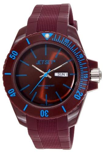 Jet Set - J83491 - 13 - Bubble - Armbanduhr - Quarz Analog - Zifferblatt braun Armband Gummi braun