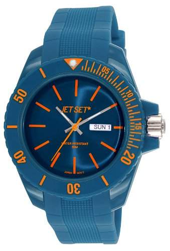 Jet Set - J83491 - 15 - Bubble - Armbanduhr - Quarz Analog - Zifferblatt Blau Armband Kautschuk blau