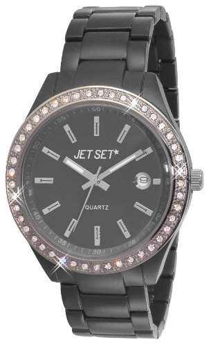 Jet Set Damen-Armbanduhr Mykonos Analog Quarz Grau J83954-737