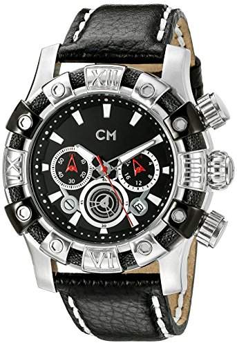 Carlo Monti Herren-Armbanduhr XL Arezzo Chronograph Quarz Leder CM122-122