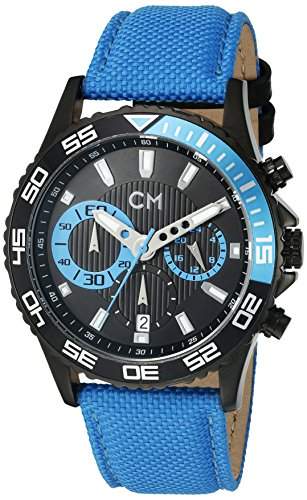 Carlo Monti Herren-Armbanduhr XL Avellino Chronograph Quarz Textil CM509-663