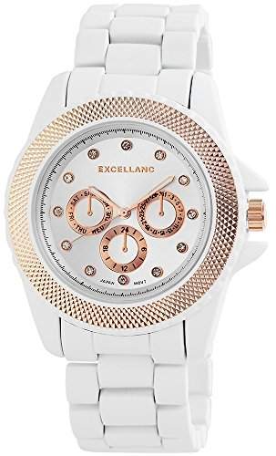 Excellanc Damen-Armbanduhr XL Analog Quarz verschiedene Materialien 150925500011