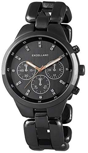 Excellanc Damen-Armbanduhr XL Analog Quarz verschiedene Materialien 151071100004