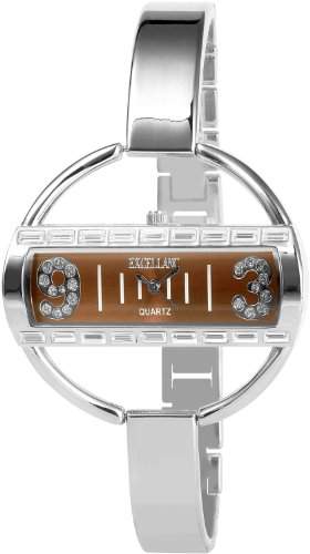 Excellanc Damen-Armbanduhr XL Analog Quarz verschiedene Materialien 152427000023