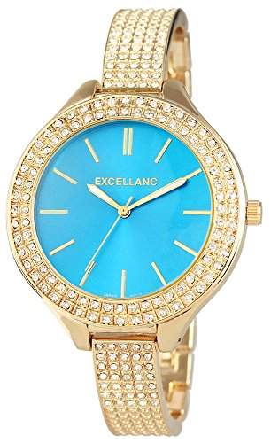 Excellanc Damen-Armbanduhr XL Analog Quarz verschiedene Materialien 152803000017