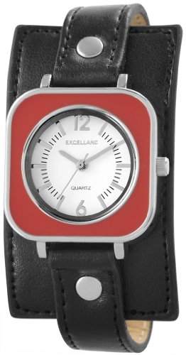 Excellanc Damen-Armbanduhr Analog Quarz Leder 195021100135
